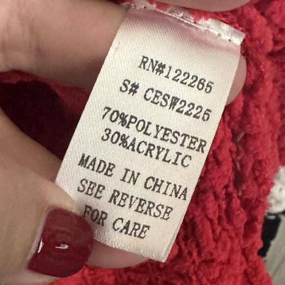 Adora Colorblock Sweater L Popcorn‎ Knit Bell Sleeve Pullover Trendy Cozy Top - Picture 6 of 10